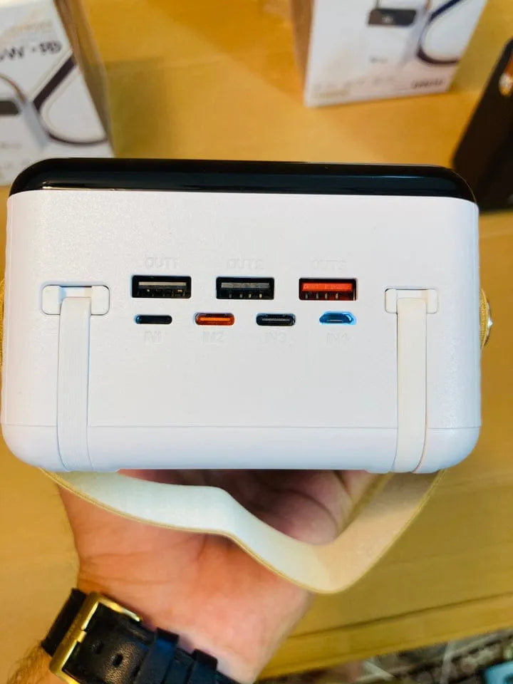 KAMAL KPB0161 160000mAh Power Bank (Made in Dubai) – 22.5W Fast Charging, LED Display & Lamp, 6 Outputs / 4 Inputs