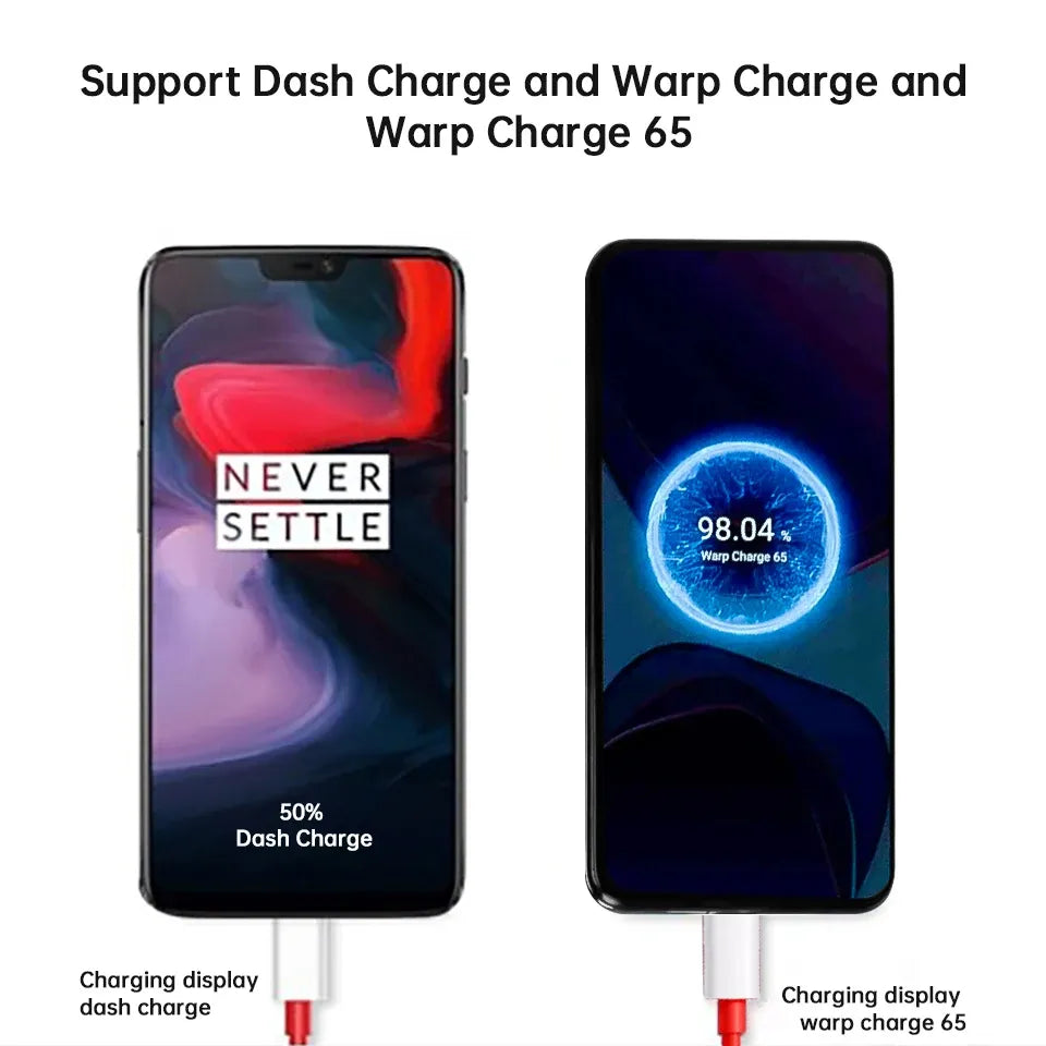 Original OnePlus Warp Charge 65W Adapter + Type-C Cable (WC065A21GB)