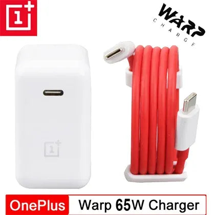 Original OnePlus Warp Charge 65W Adapter + Type-C Cable (WC065A21GB)