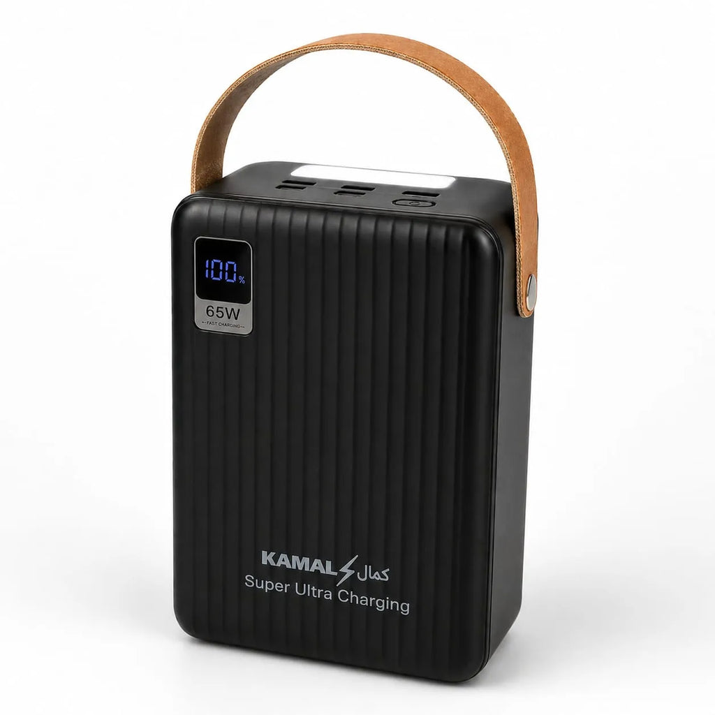 Kamal K160 Super Ultra Charging Power Bank – 160,000mAh, 65W Fast Charge | Original in Pakistan